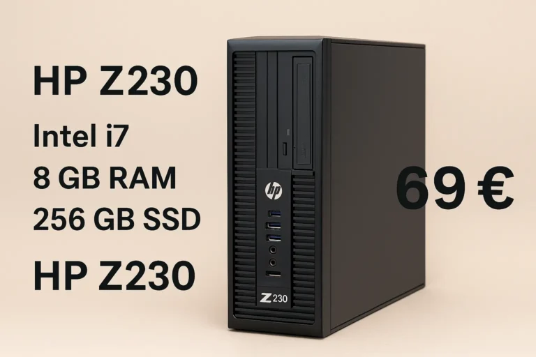 hp z230 i7 8gb 256ssd