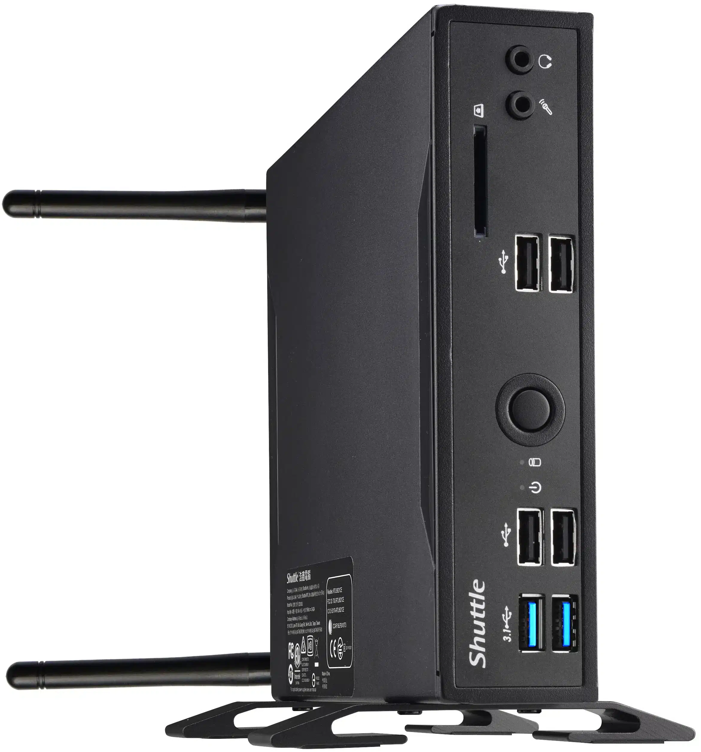 DS10U-3d_view-L_ant SHUTLLE DS10U i3-8145U 8GB RAM 128 SSD